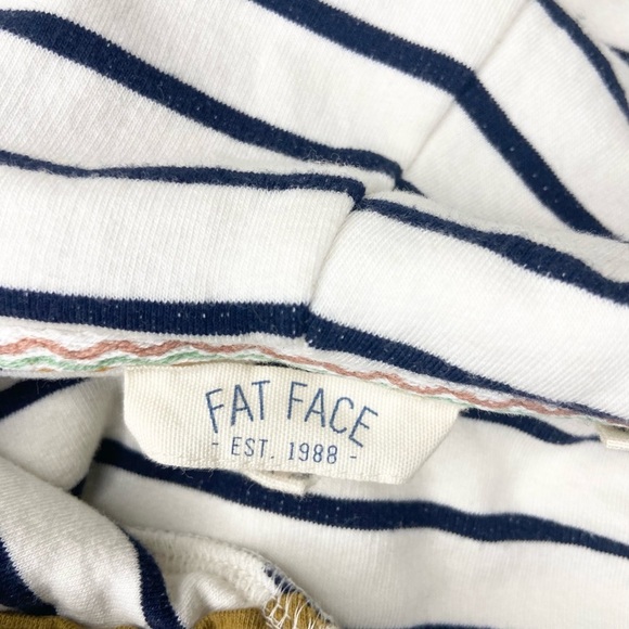 Fat Face Sally Stripe Hoodie Front Pocket w/ Scotland Nautical Embroidery BB138 - Picture 5 of 14